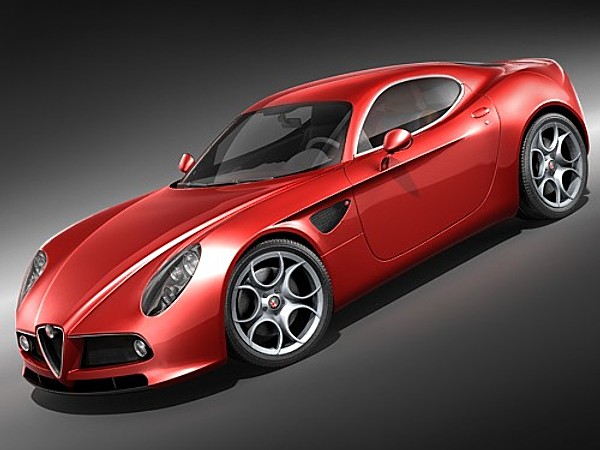 Alfa Romeo 8C Competizione HighPoly 3D Models